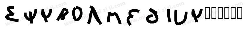 Symbol Medium字体转换